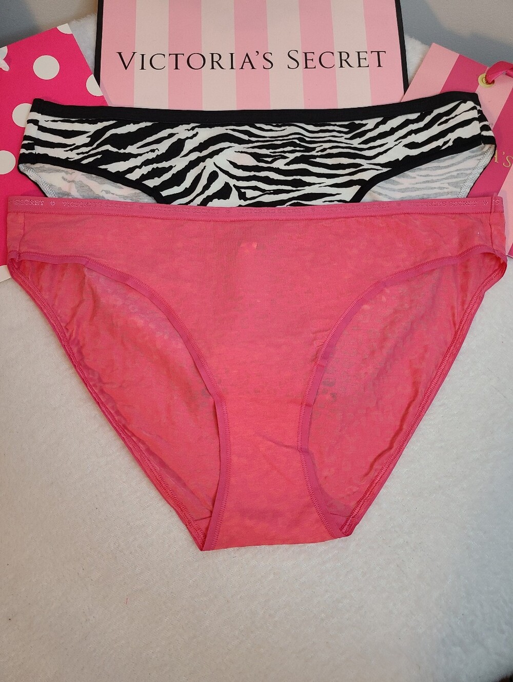 Y2K Victoria's Secret 2pk Signature Cotton Classic Bikini Panties Size XL